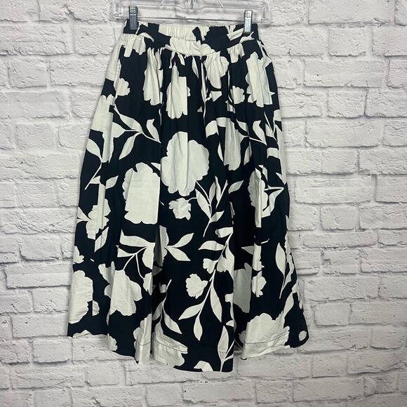 Kate Spade For Target Black & White Midi Skirt - Picture 1 of 6